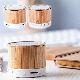 Boxa audio portabila din bambus cu radio - AP721113