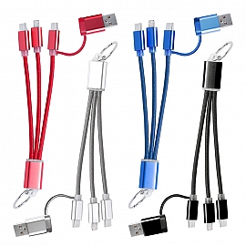 Breloc cu 3 cabluri de incarcare si 4 conectori - AP722111